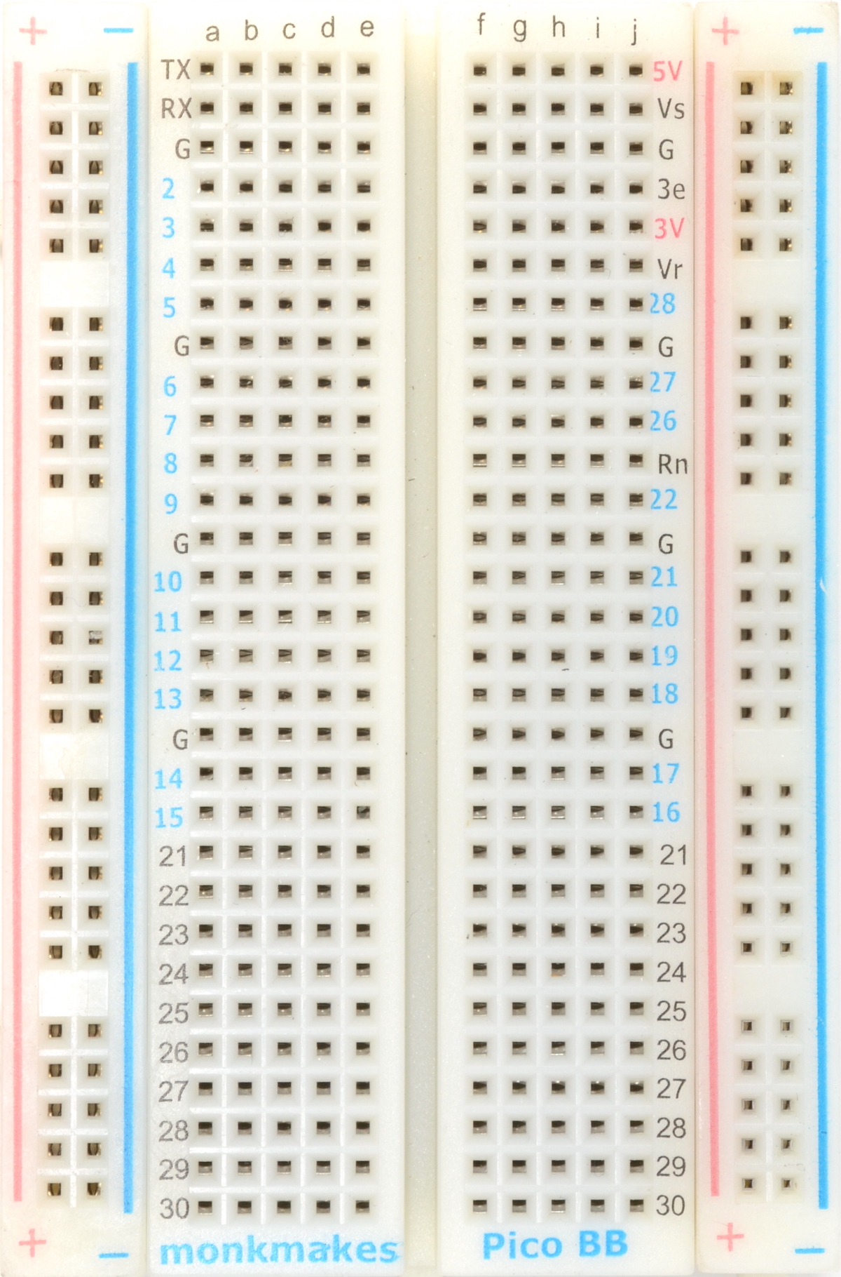 Monk Makes Breadboard for Pico