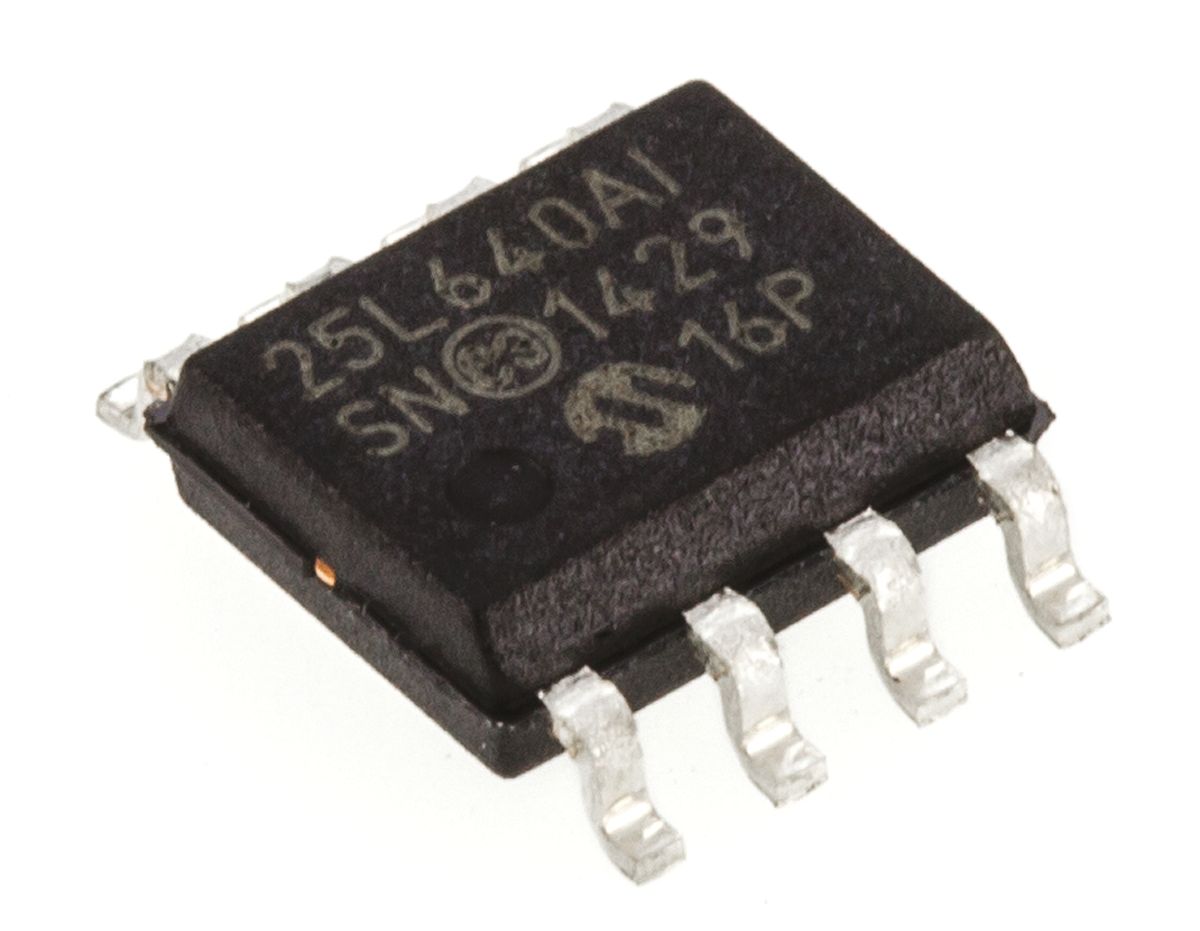 Microchip,  64 kB Serial EEPROM,  100 ns 8-Pin SOIC Serial-SPI