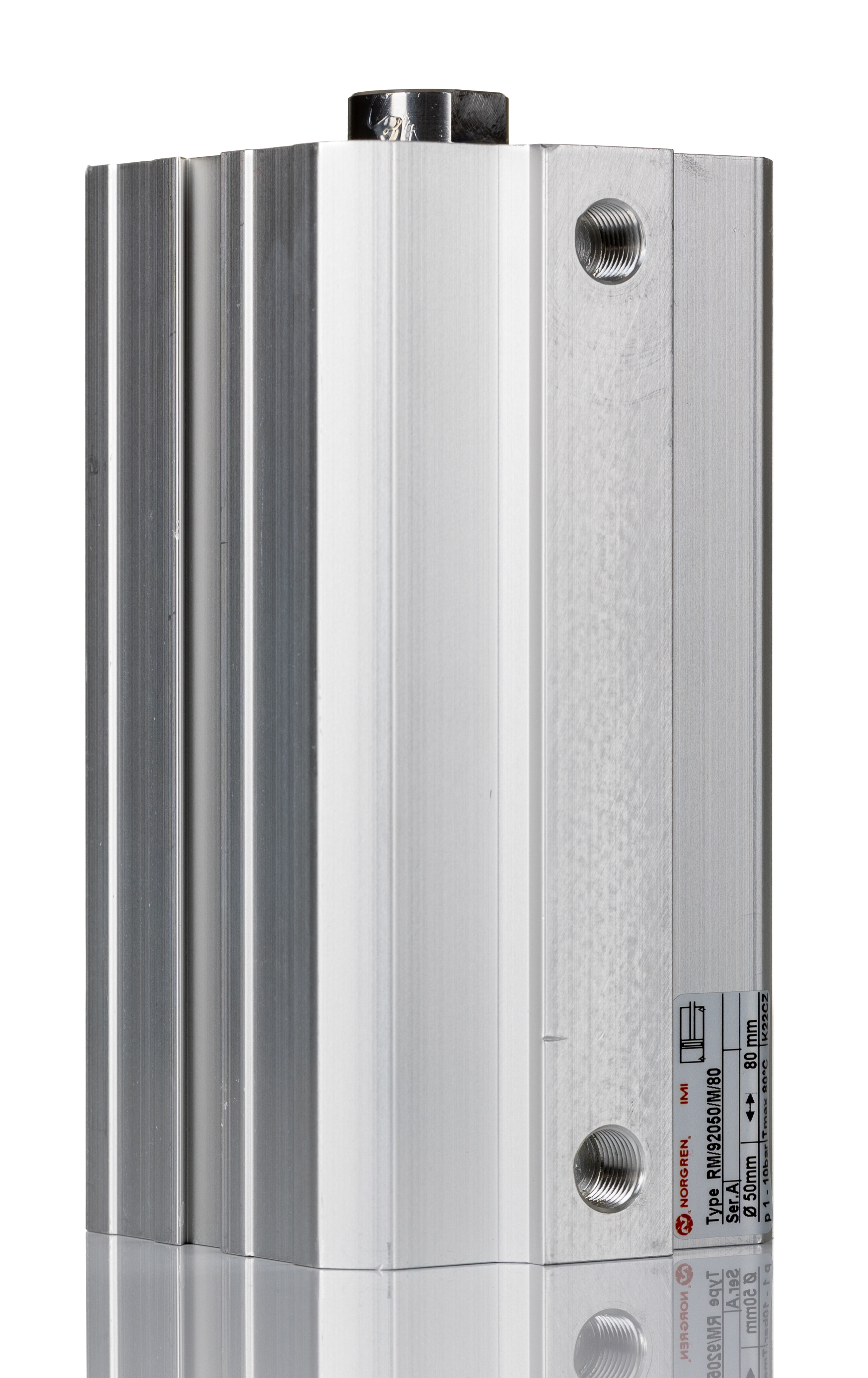 Norgren Pneumatic Compact Cylinder - 50 mm Bore, 80 mm RM/92000/M Series, Double Acting Acting