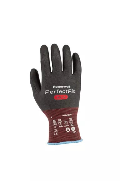 Honeywell Perfect Fit 3.0 Black, Grey Carbon, Elastane, Nylon, Polyurethane Cut Resistant Gloves, Size 10, Polyurethane