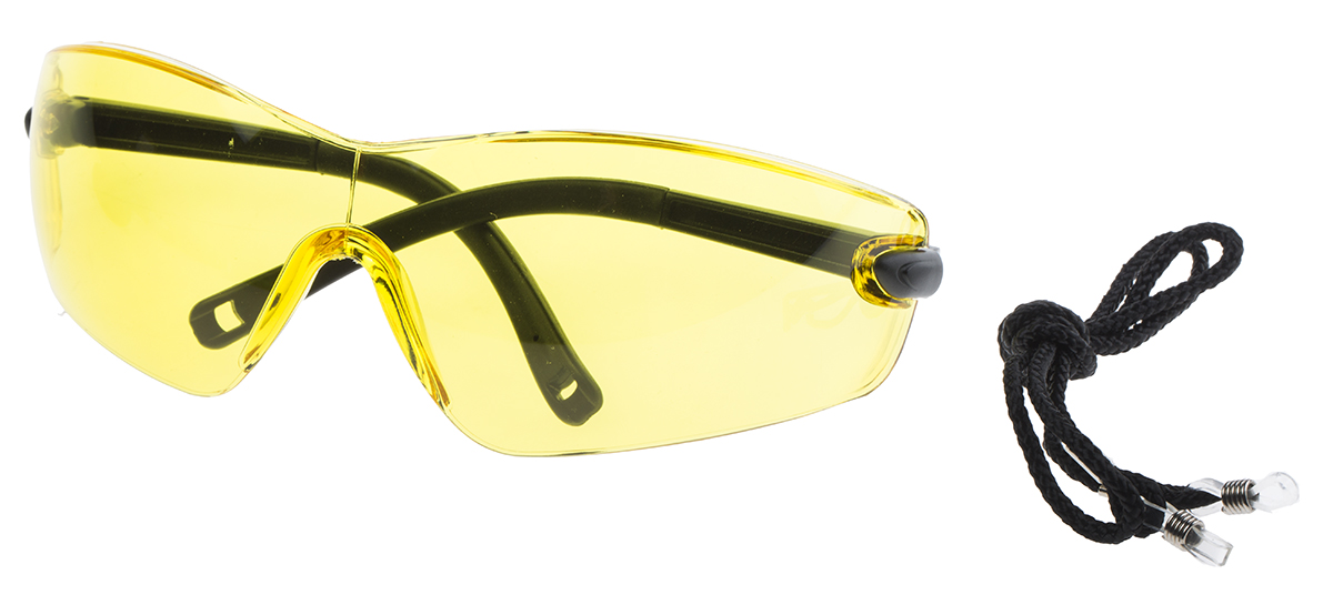 Portwest UV Safety Glasses, Amber Polycarbonate Lens