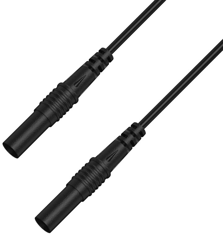 RS PRO Test Leads, 2.5A, 50V, Black, 50cm Lead Length