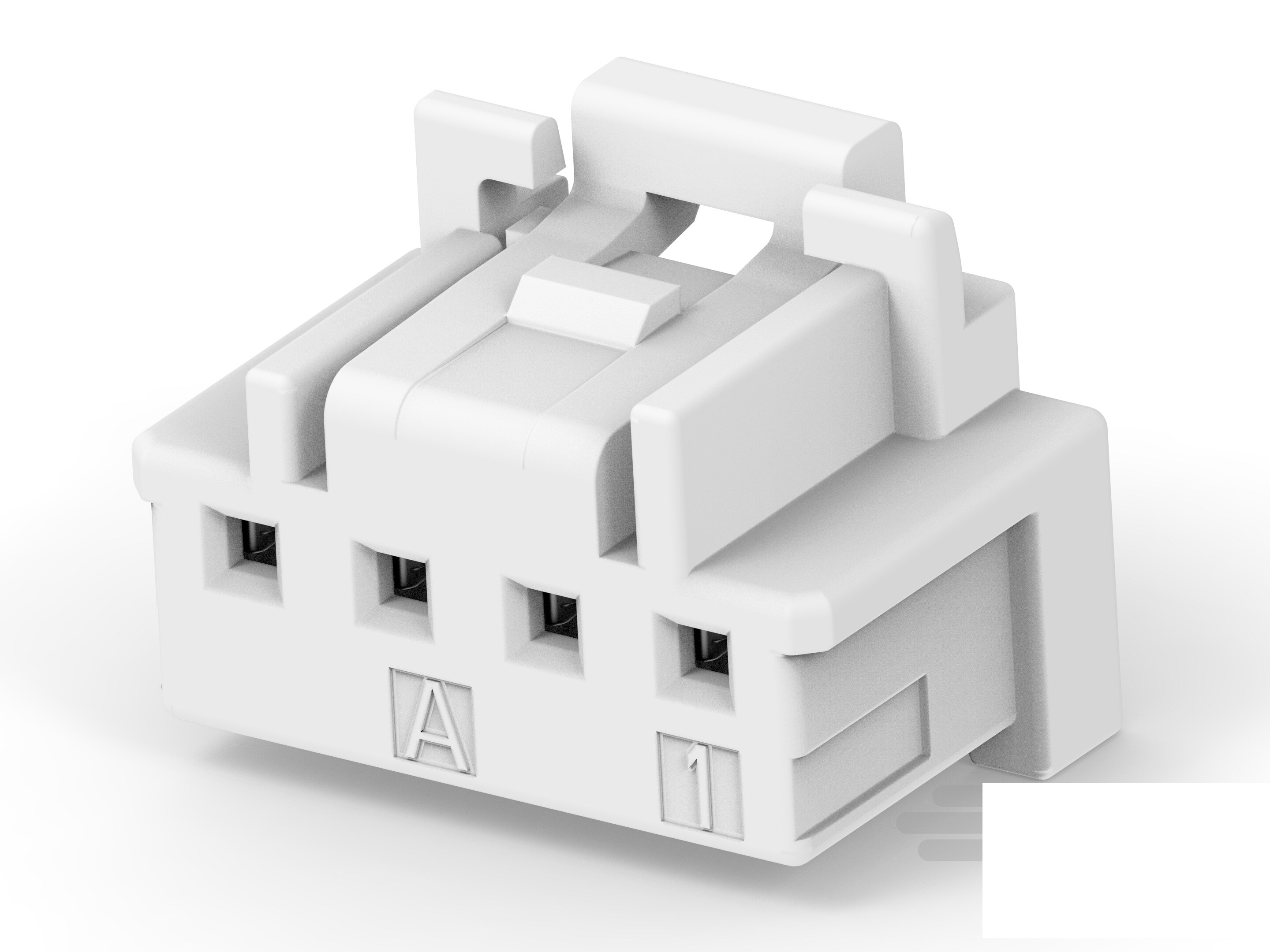 TE Connectivity, 1-2232979 Plug Connector Housing, 2mm Pitch, 4 Way, 1 Row Vertical