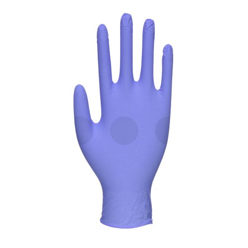 Unigloves GM004 Blue Nitrile Work Gloves, Size 8, Nitrile Coating