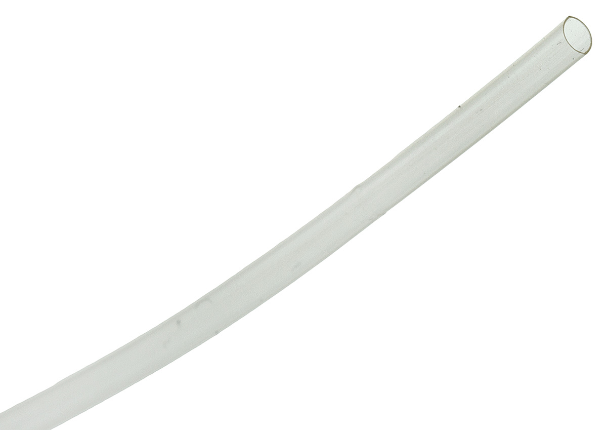 TE Connectivity Heat Shrink Tubing, Clear 1.6mm Sleeve Dia. x 1.2m Length 2:1 Ratio, RT-375 Series
