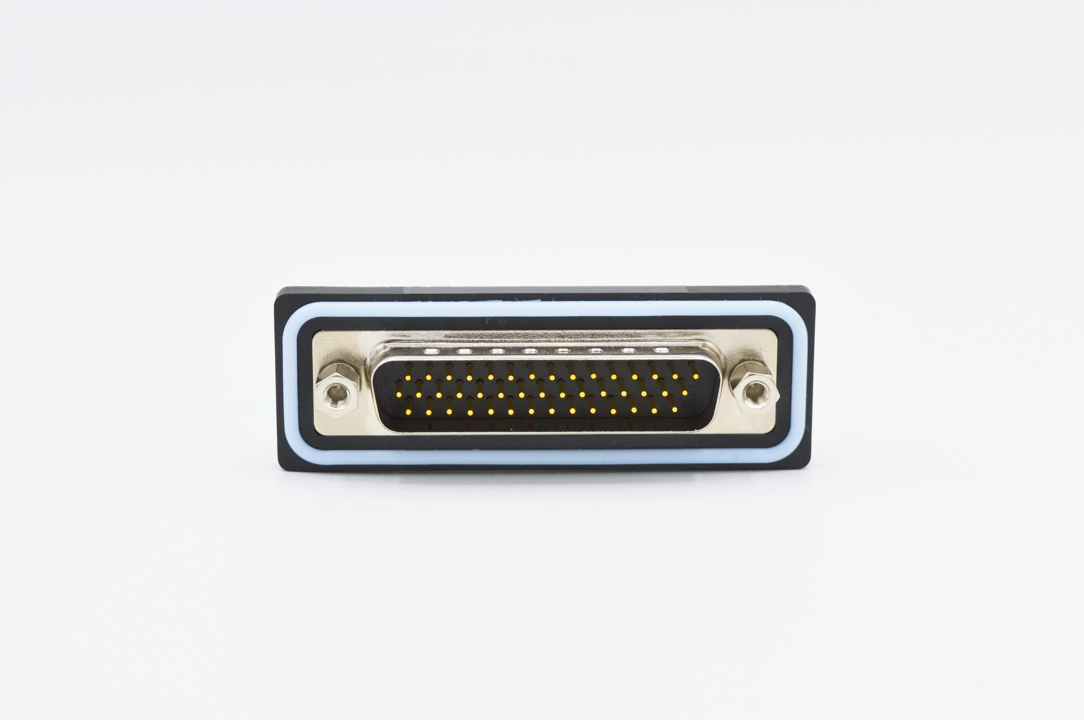 Norcomp HDF 44 Way Vertical Solder D-sub Connector Plug, 2.29mm Pitch, with 4-40 Boardlocks