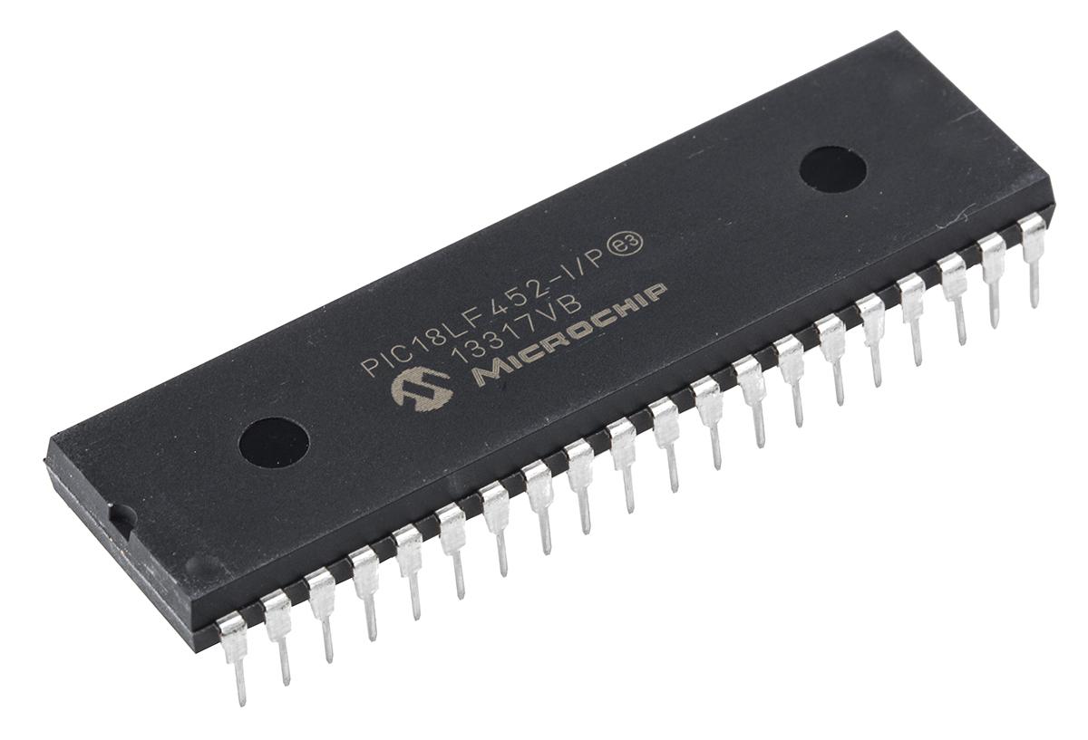Microchip PIC18LF452-I/P, 8 bit PIC, PIC18LF452 Microcontroller, 40 MHz, 32kB FLASH, 40-Pin PDIP