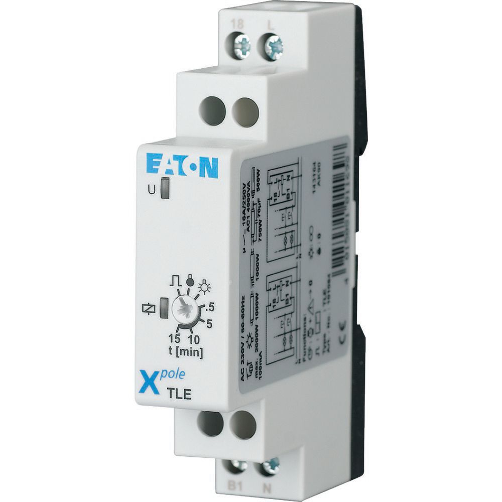 Eaton Eaton Distribution Parts Series DIN Rail Mount Timer Relay, 230V ac, 1-Contact, SPST