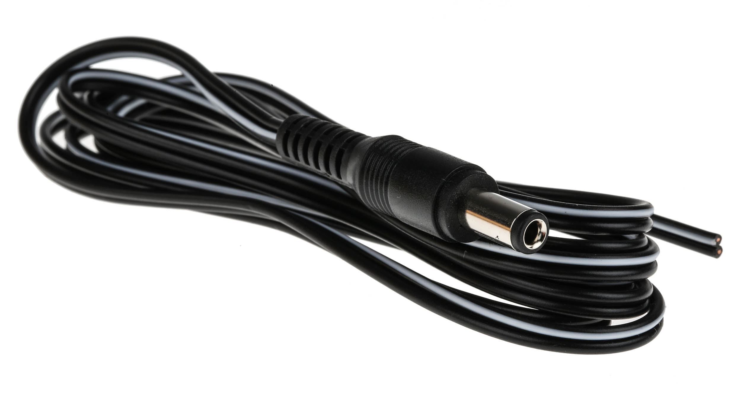 RS PRO Straight 2.5mm DC Power Plug to Unterminated Power Cord, 1.8m