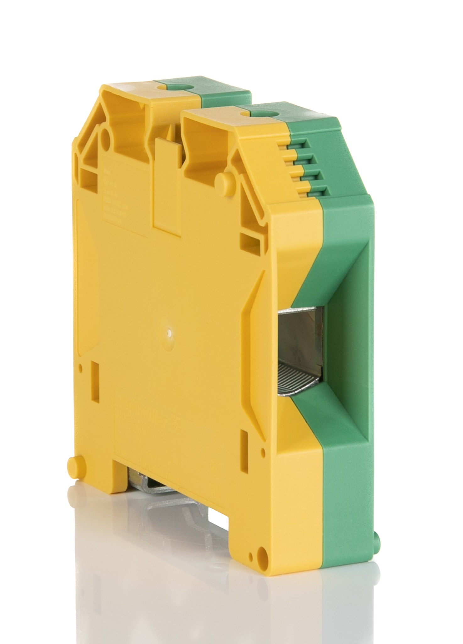 Weidmuller 1846040000 W Series Green, Yellow, 50mm², Single-Level, Screw Termination