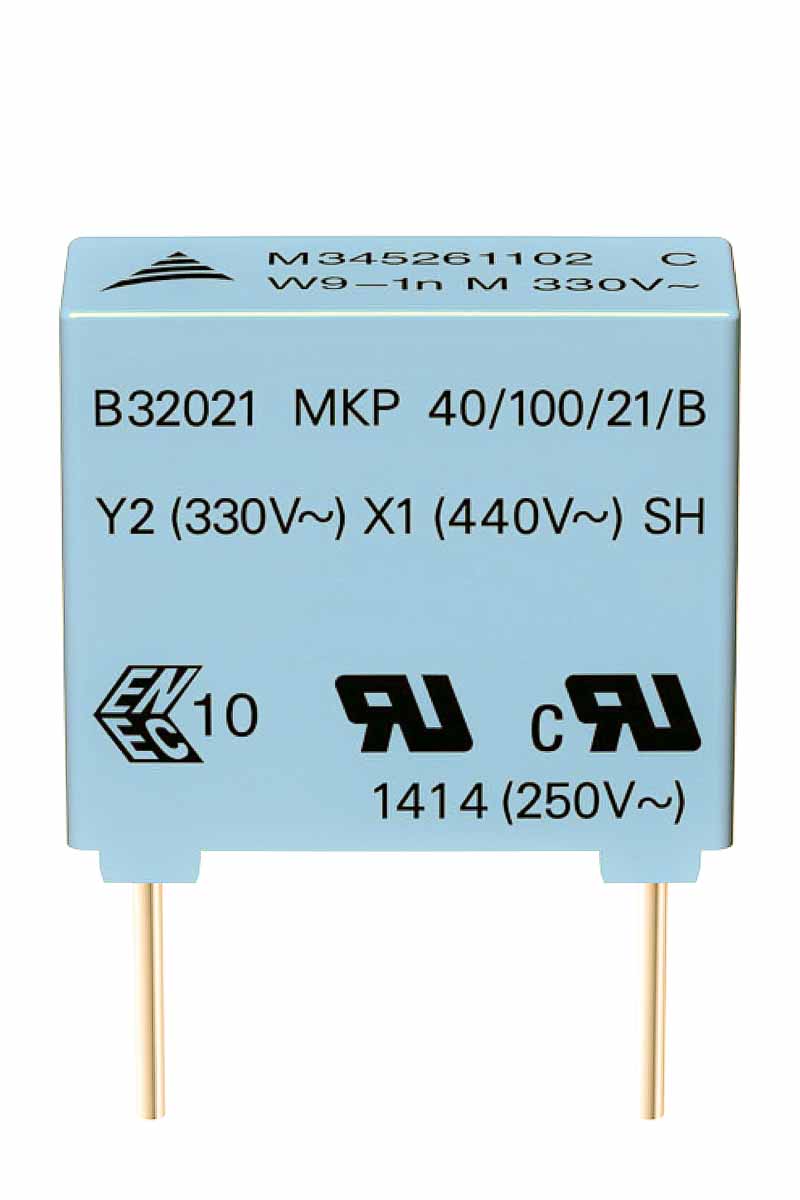 EPCOS B32022 Polypropylene Film Capacitor, 300V ac, ±20%, 22nF, Through Hole
