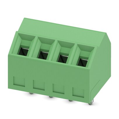 Phoenix Contact 5, SMKDS 1/ 4-3 Series PCB Terminal Block, 4-Contact, 3.5mm Pitch, Solder Mount, 1-Row, Screw
