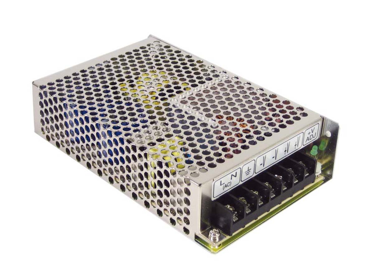 MEAN WELL Switching Power Supply, RT-85B, 5 V dc, ±12 V dc, 3.5 A, 8 A, 500mA, 88W, Triple Output, 125 → 373 V