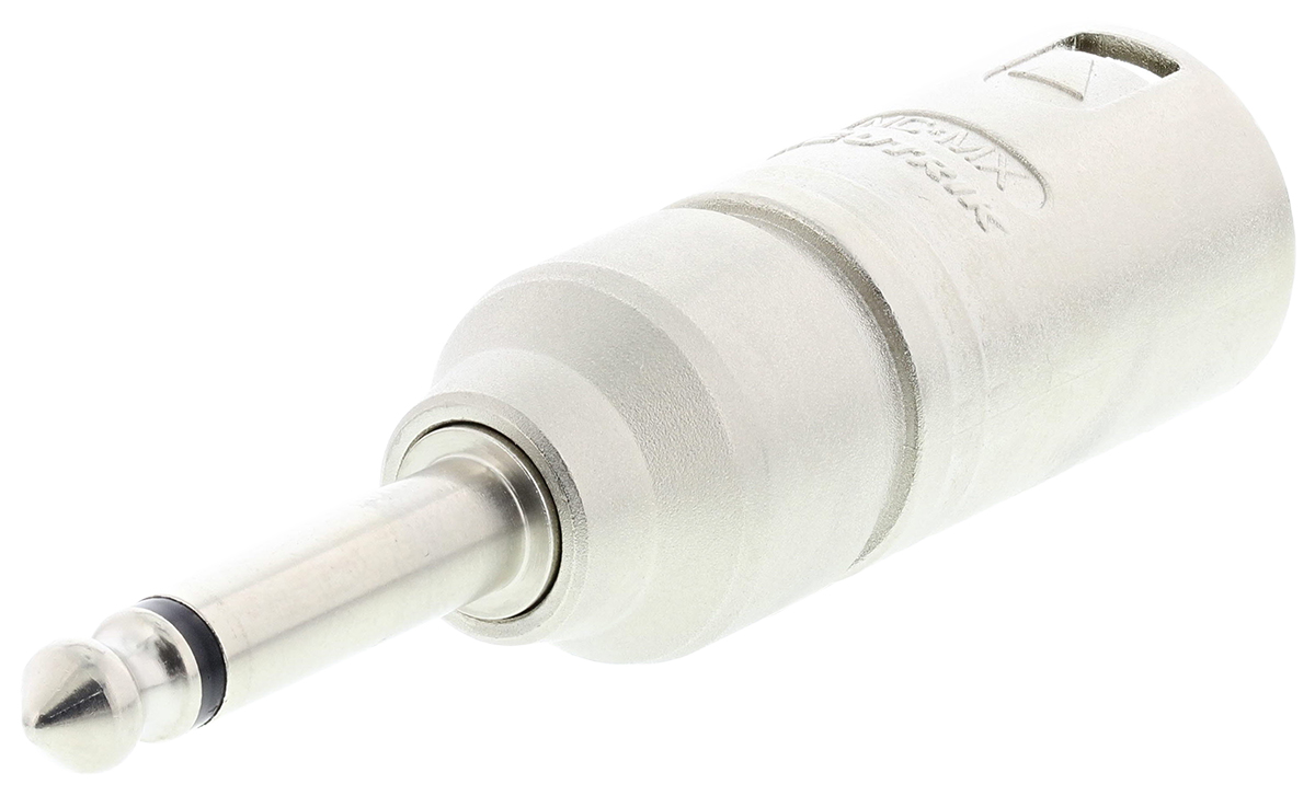 Neutrik AV Adapter, Male 1/4 in Mono to Male XLR