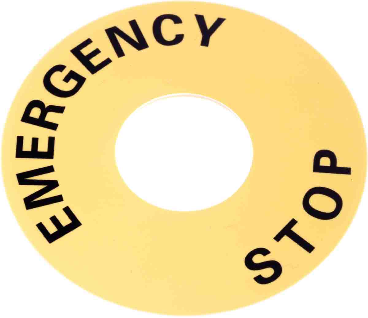 Omron Legend Plate for Use with A22E E-Stop, Emergency Stop