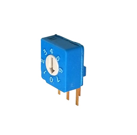 Nidec Components S-8, 8 Position, BCD Rotary Switch, 100 mA, Pin