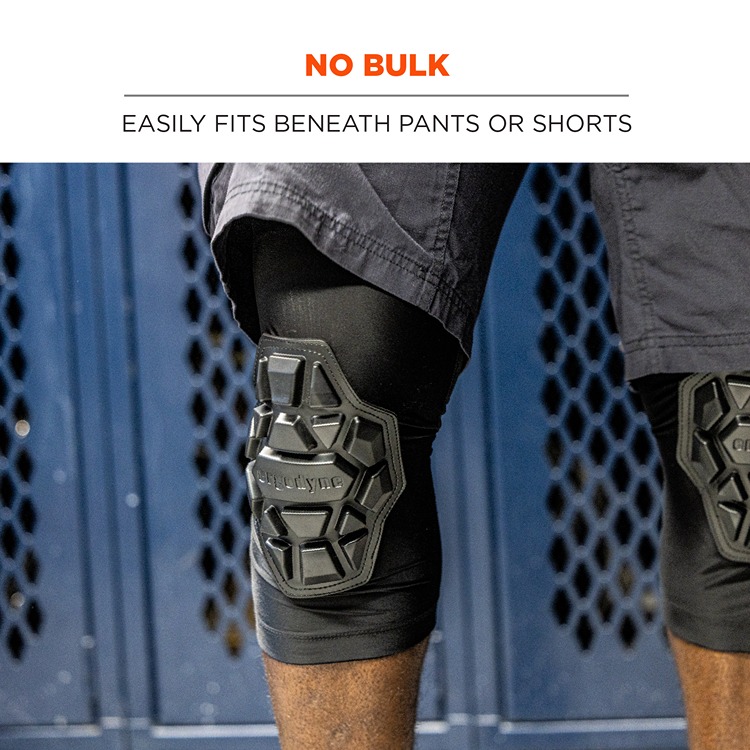 Ergodyne Black Anti Slip Foam Slide On Knee Pad Resistant to Slip