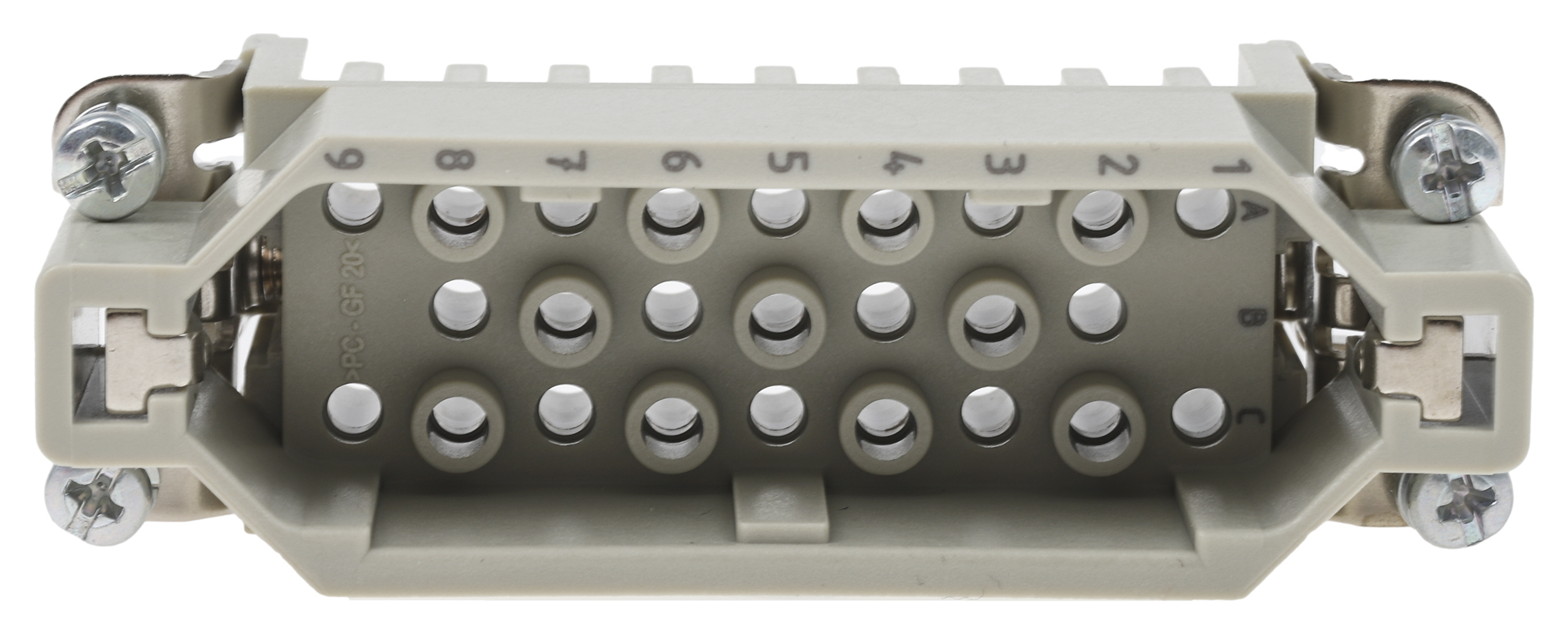 HARTING Heavy Duty Power Connector Insert, 10A, Male, Han D Series, 25 Contacts