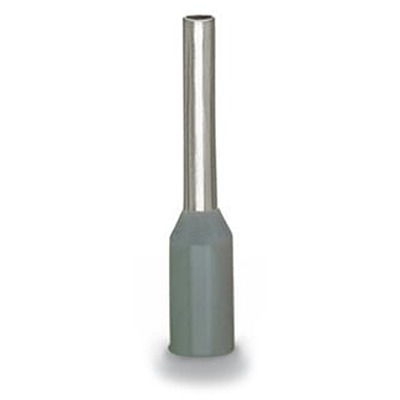 WAGO, 216 Insulated Ferrule, 18mm Pin Length, 3.3mm Pin Diameter, Grey