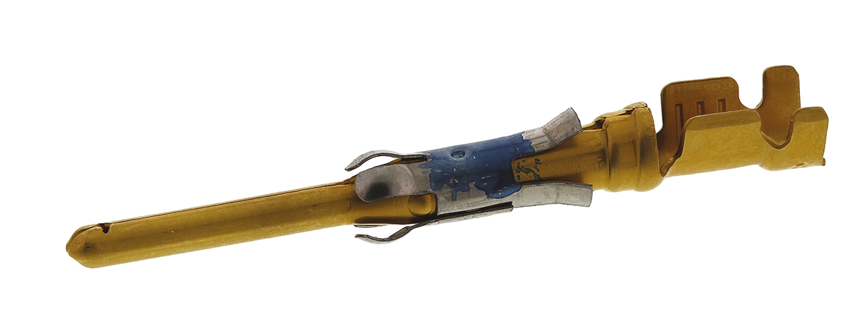 TE Connectivity Type III+ Series Male Crimp Terminal, 18AWG Min, 16AWG Max