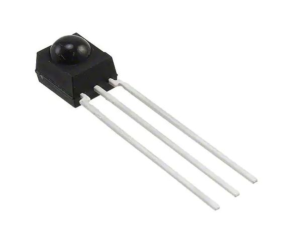 Vishay TSOP34438, 38kHz IR Receiver, 950nm 45 deg, 45m Range, 2.5 V - 5.5V, Through Hole, 6.8 x 6.95 x 5.6mm