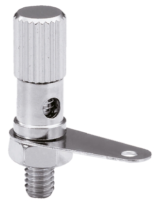 Sato Parts Silver Terminal Post, M3 x 0.5 Thread