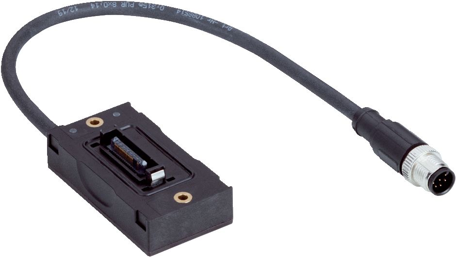 SICK Male 8 way Plug to Male 8 way M12 Male Connector Connector Cable, 300 mm