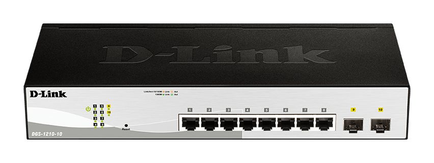D-Link 10-Port Gigabit Smart Managed Switch, Smart 10 Port Smart Switch, EU