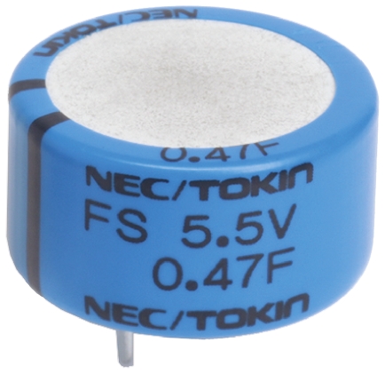 KEMET 0.47F Supercapacitor -20 → +80% Tolerance, Supercap FS 5.5V dc, Through Hole