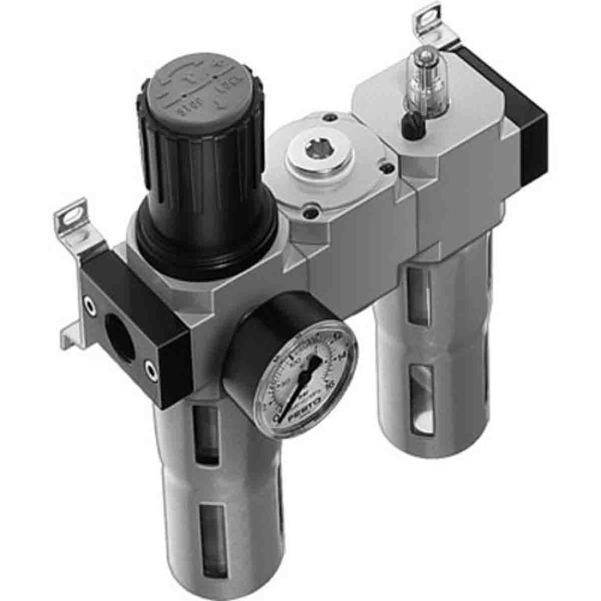 Festo D Filter Regulator, 40μm, G 1/8, Manual, 185791