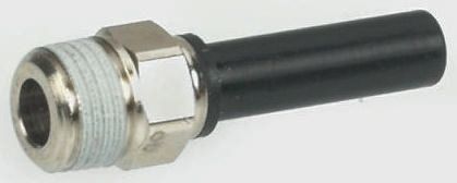 Legris LF3000 Series Straight Threaded Adaptor, M5 Male to Push In 4 mm, Threaded-to-Tube Connection Style
