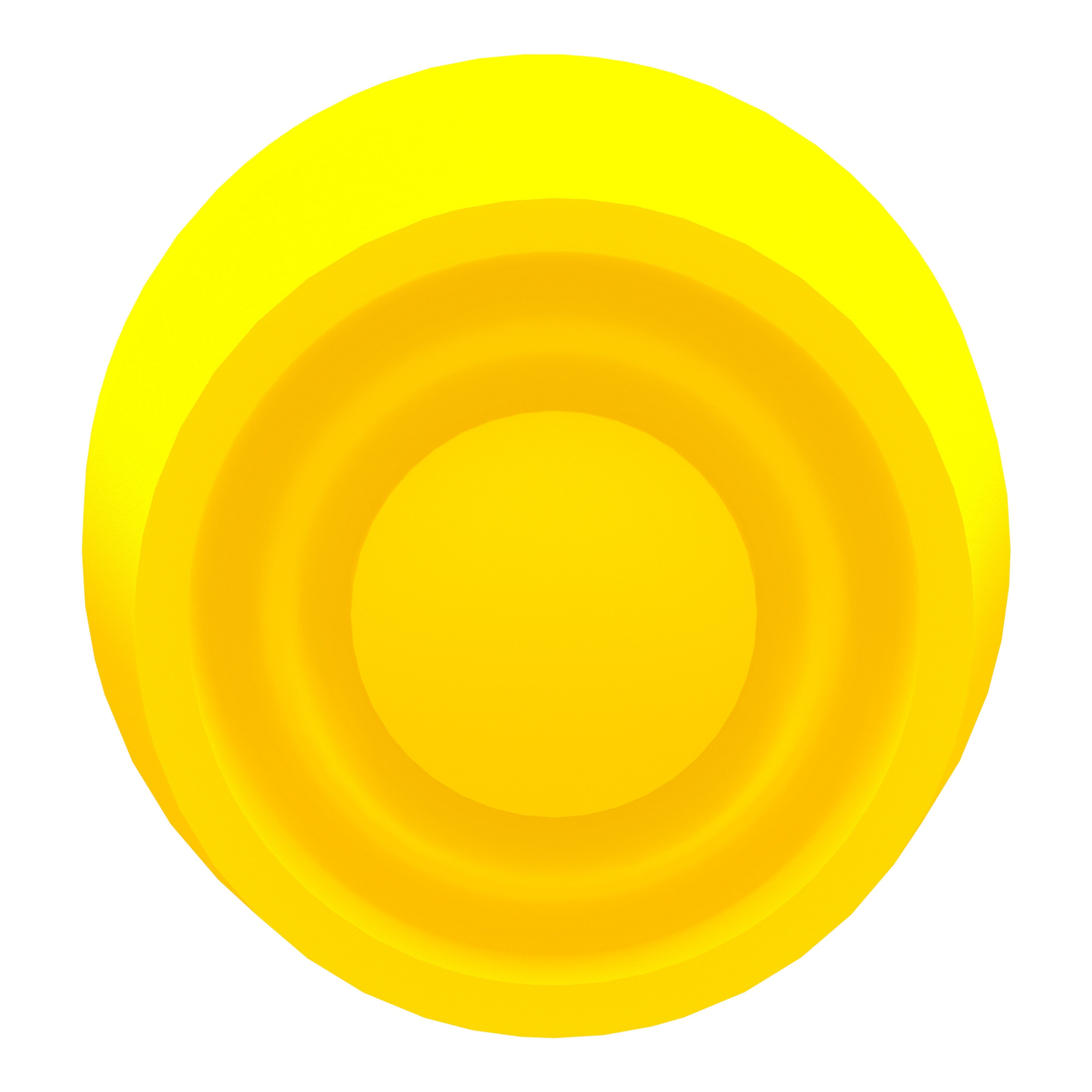 Schneider Electric Harmony XB4 Series Yellow Spring Return Push Button Head, 22mm Cutout, IP66, IP67, IP69K