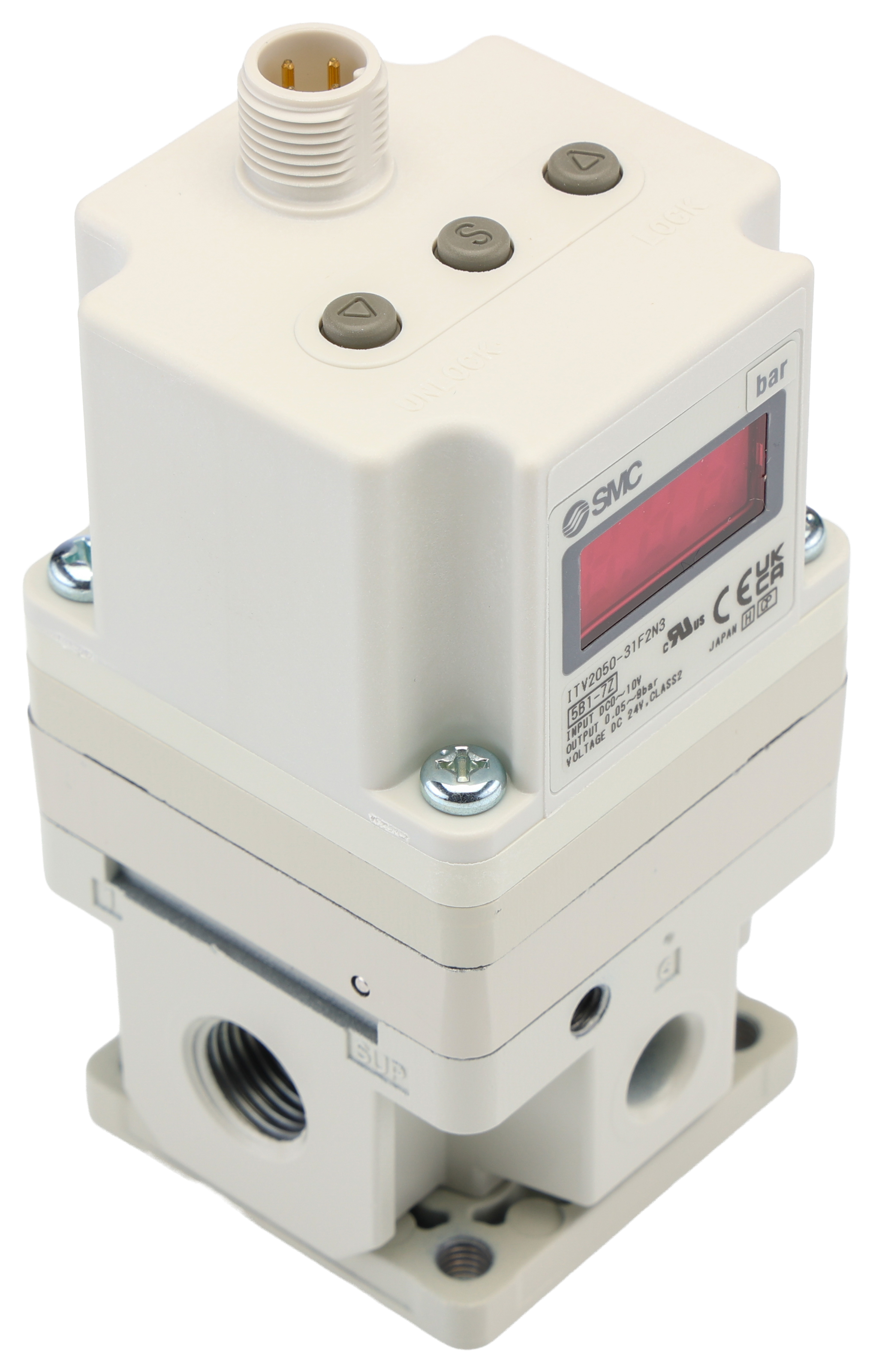 SMC G 1/4 Pneumatic Regulator - 0.5bar to 9bar, 10bar max. input