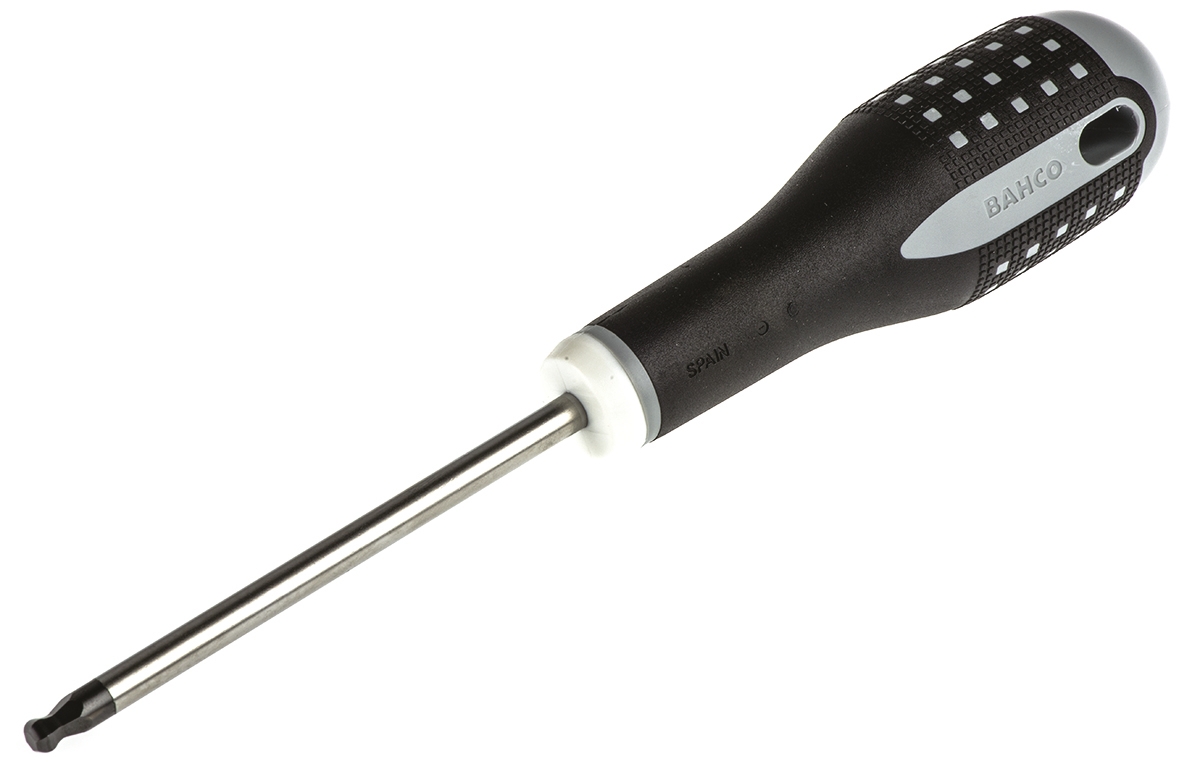 Bahco Ball End Hexagon  Screwdriver, 5 mm Tip, 100 mm Blade, 222 mm Overall