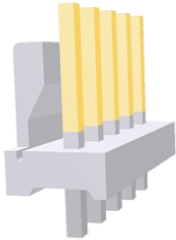 TE Connectivity MTA-100 Series Straight Through Hole Pin Header, 6 Contact(s), 2.54 mm Pitch, 1 Row, Unshrouded