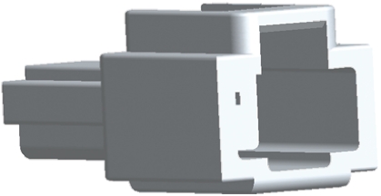 TE Connectivity, FASTON .250 1 Way Nylon Crimp Terminal Housing, Natural