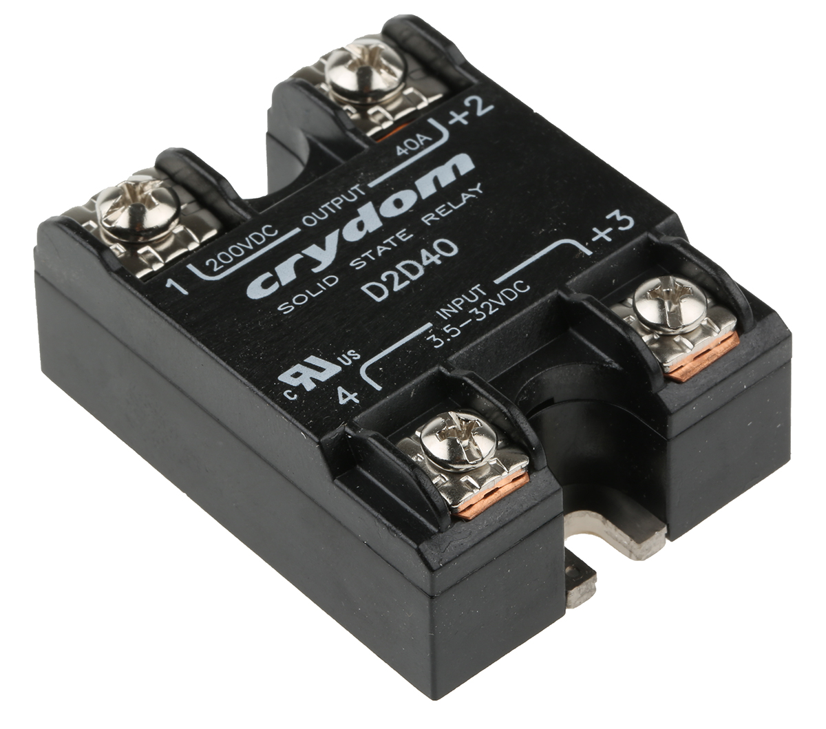 Sensata Crydom 1-DC Series Solid State Relay, 40 A Load, Surface Mount, 200 V dc Load, 32 V dc Control