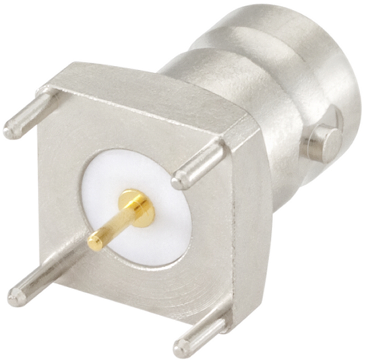 Rosenberger BNC Series, Jack PCB Mount BNC Connector, 50Ω, Through Hole Termination, Straight Body
