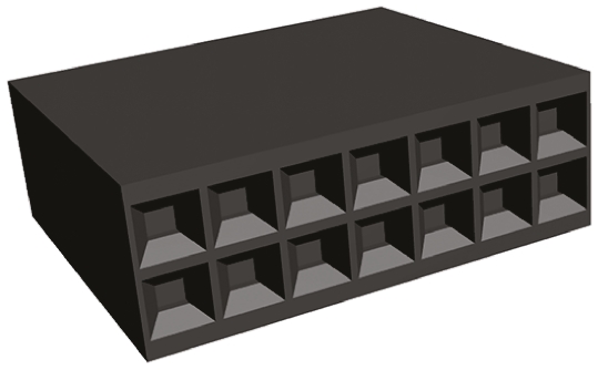 TE Connectivity, AMPMODU MOD IV Female Connector Housing, 2.54mm Pitch, 14 Way, 2 Row