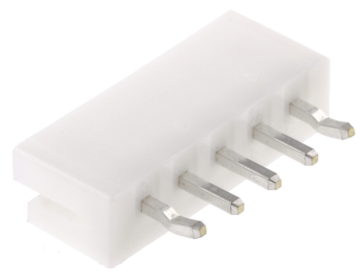 JST EH Series Straight Through Hole PCB Header, 5 Contact(s), 2.5 mm Pitch, 1 Row, Shrouded