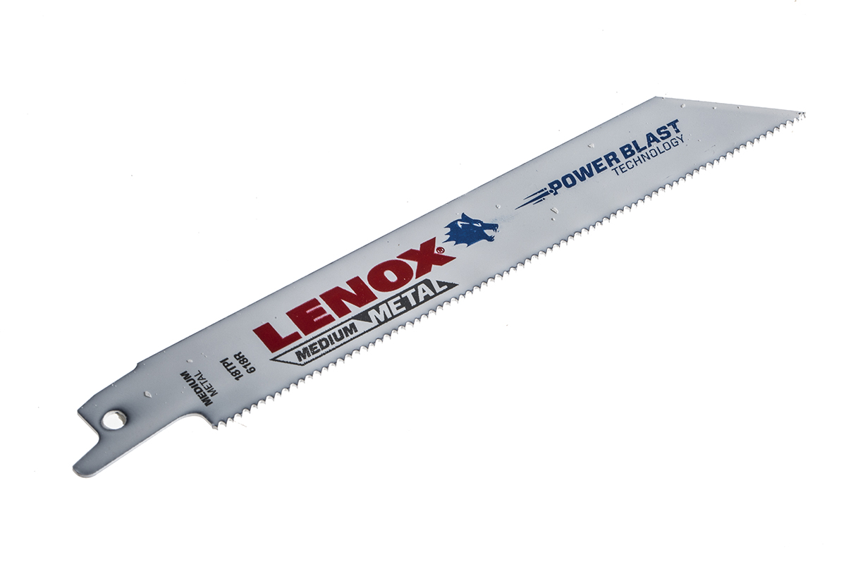 Lenox, 18 Teeth Per Inch 152mm Cutting Length Reciprocating Saw Blade, Pack of 5