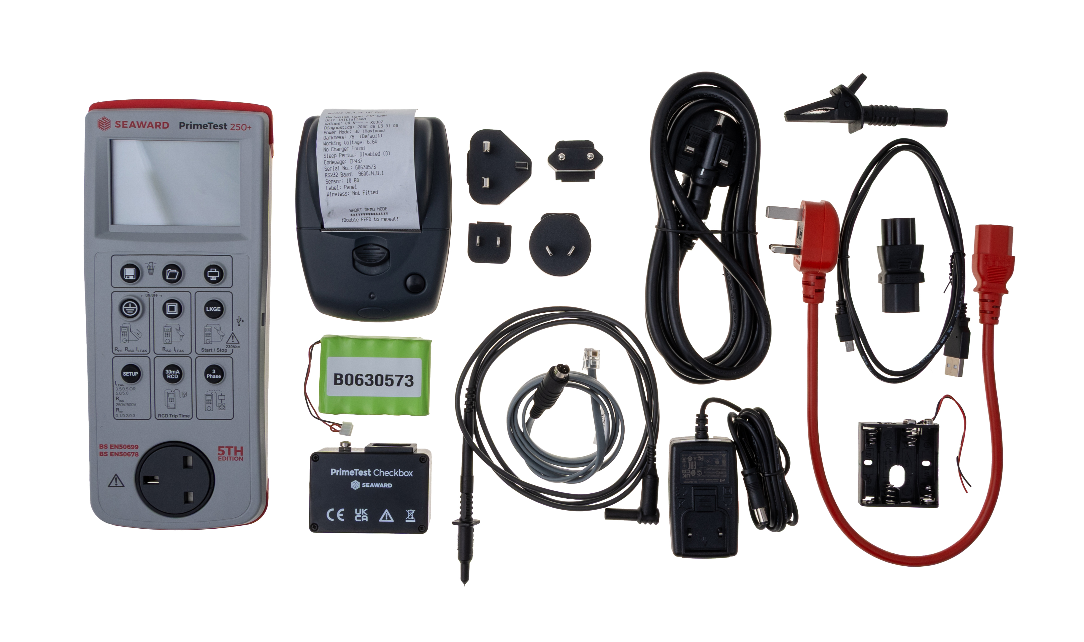 Seaward PrimeTest 250+ Pro Bundle with software UK PAT Testing Kit, Class I Test Type