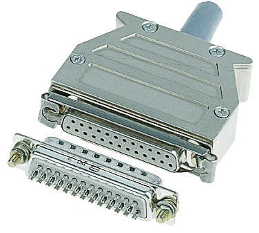 HARTING D-sub Series Thermoplastic Right Angle D Sub Backshell, 9 Way, Strain Relief