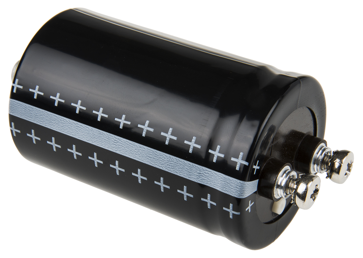 EPCOS 22000μF Aluminium Electrolytic Capacitor 63V dc, Stud Mount - B41458B8229M600
