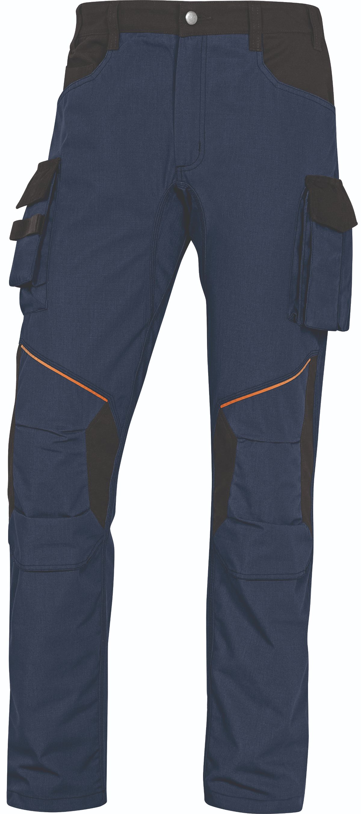 Delta Plus MACH CORPORATE Unisex's Yellow, White, Green, Black Canvas 65% Polyester, 35% Cotton Ripstop, Size 2XL Waist