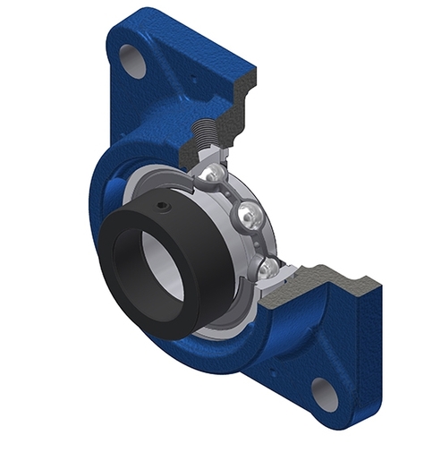 4 Hole Flange Bearing Unit, ESFE204, 20mm ID