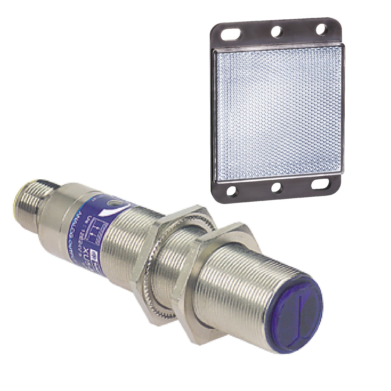Telemecanique Sensors Polarised Retro Reflection Photoelectric Sensor, Threaded Miniature Sensor, 2 m Detection Range