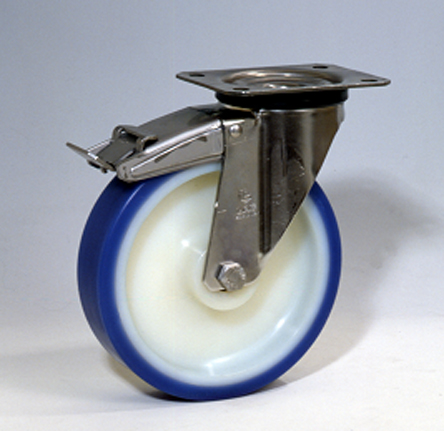 LAG Braked Swivel Castor Wheel, 250kg Capacity, 150mm Wheel