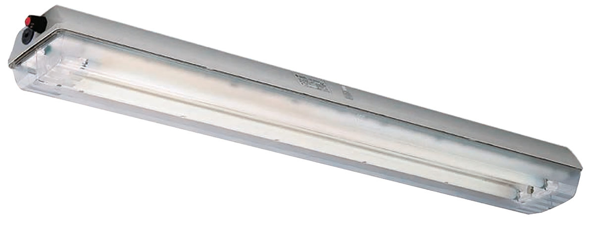 Eaton 2 x 36 W Light Fitting Hazardous Area Light, 1, 2, Fluorescent, Temp T4, 120 to 240 V ac, ATEX
