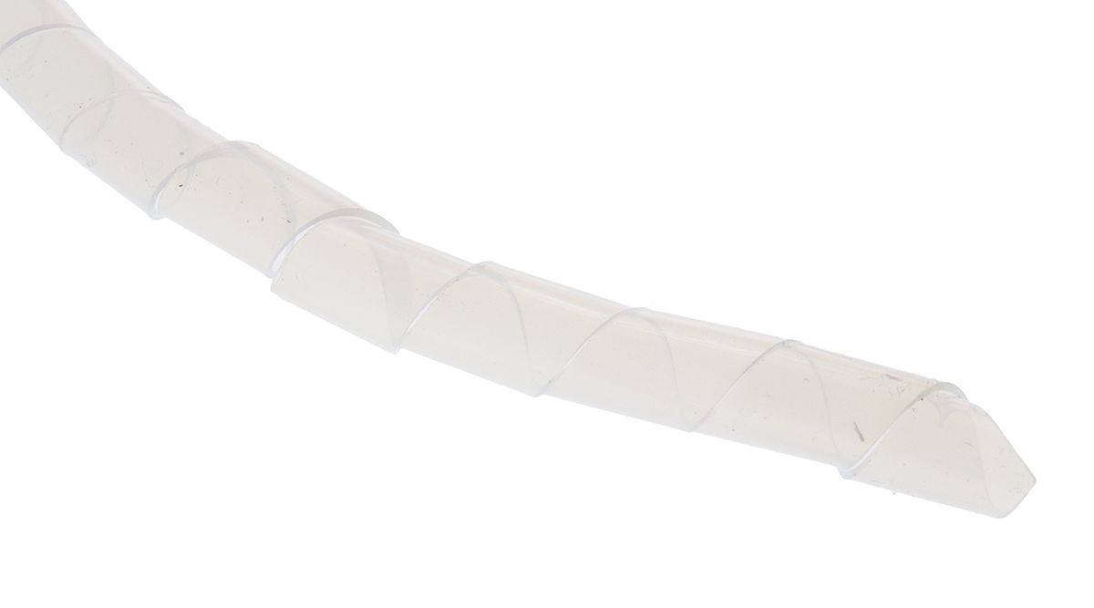 HellermannTyton Spiral Wrap, I.D 9mm, 100mm PTFE SBPTFE Series